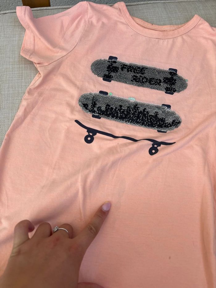t shirt motif skate - photo numéro 3