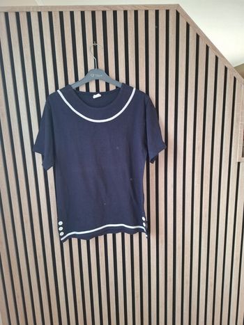 Tee shirt bleu marine esprit marin Vintage T 38