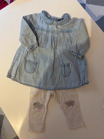 Ensemble Tunique en jeans et caleçon