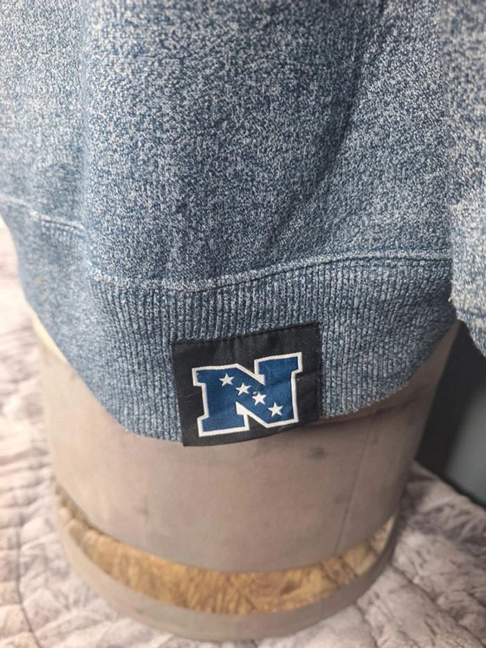 Veste épaisse à capuche nfl / taille XL homme / bleu / sérigraphie - photo numéro 11