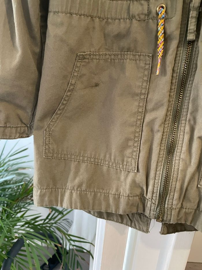 H&M - parka à capuche kaki  taille 4/5 ans - photo numéro 7