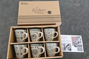 NEUF  coffret 6 tasses Nelson
