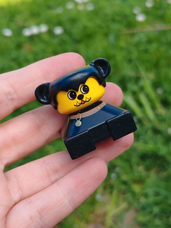 Lego Duplo chien noir et jaune vintage