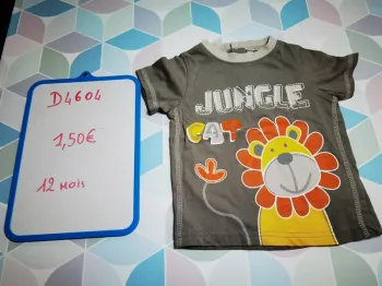 D4604 - tee-shirt garçon 12 mois