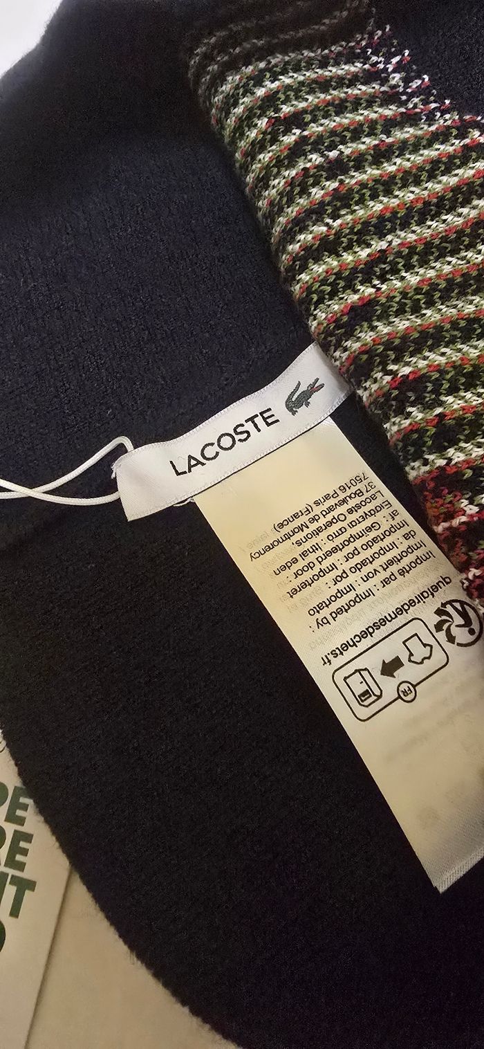 Coffret echarpe et bonnet lacoste - photo numéro 4