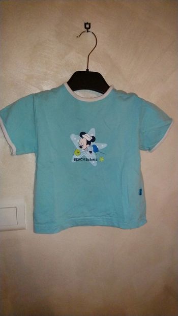 Joli tee shirt Mickey bébé garçon 18 mois Disney