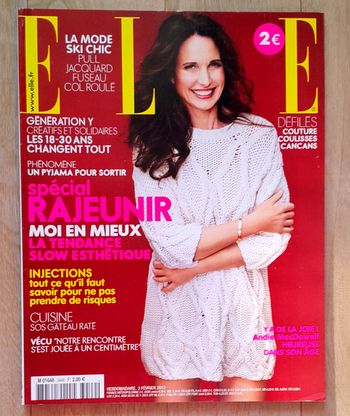 Magazine Elle n°3449 février 2012 spécial Andie Macdowell