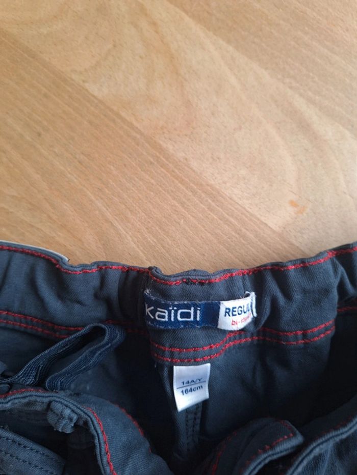 Lot 2 pantalon jean Okaïdi enfant garçons 14 ans - photo numéro 6