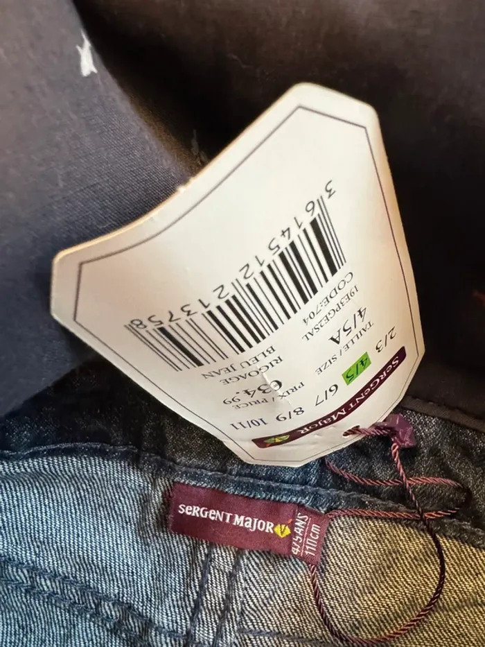 Salopettes fille Sergent Major taille 4/5 ans neuf avec étiquette - photo numéro 11