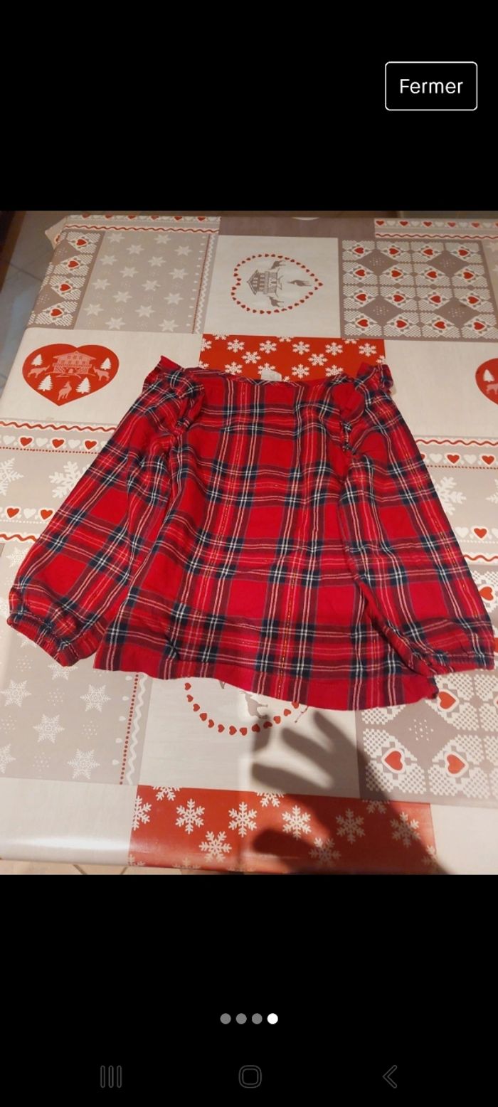 Blouse écossaise fille - photo numéro 4