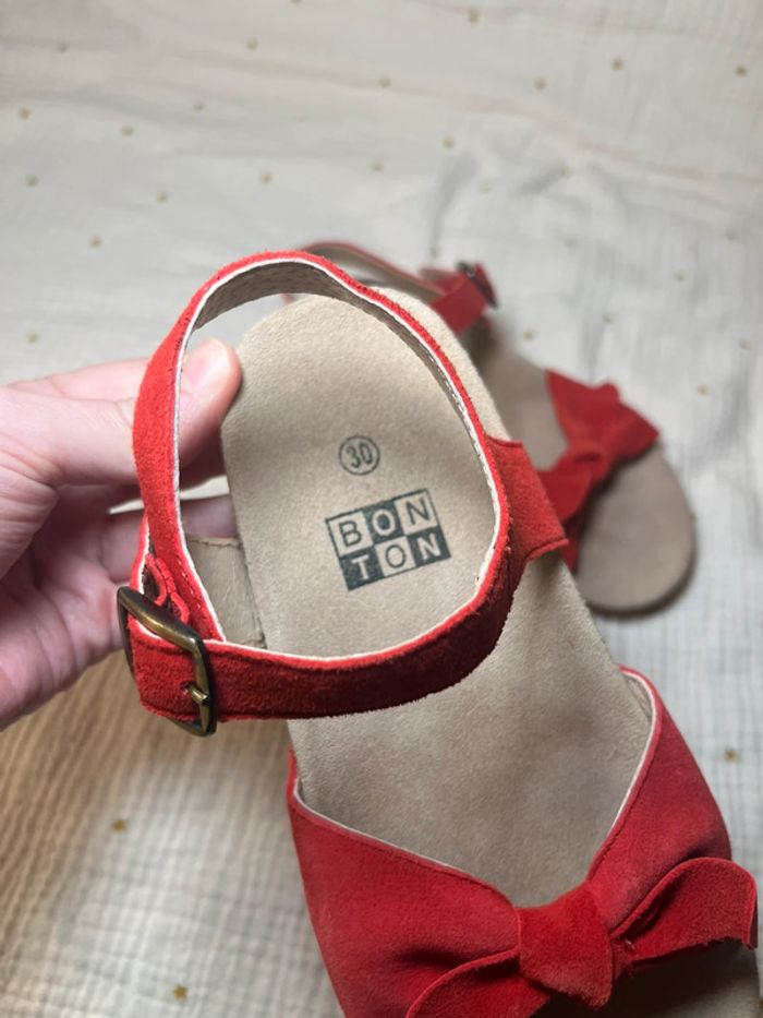 Sandales rouges - Bonton - 30 - photo numéro 4