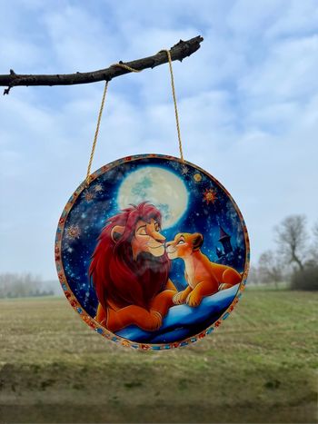 Attrape-soleil Roi Lion - Décoration lumineuse - 19,5 cm - Neuf