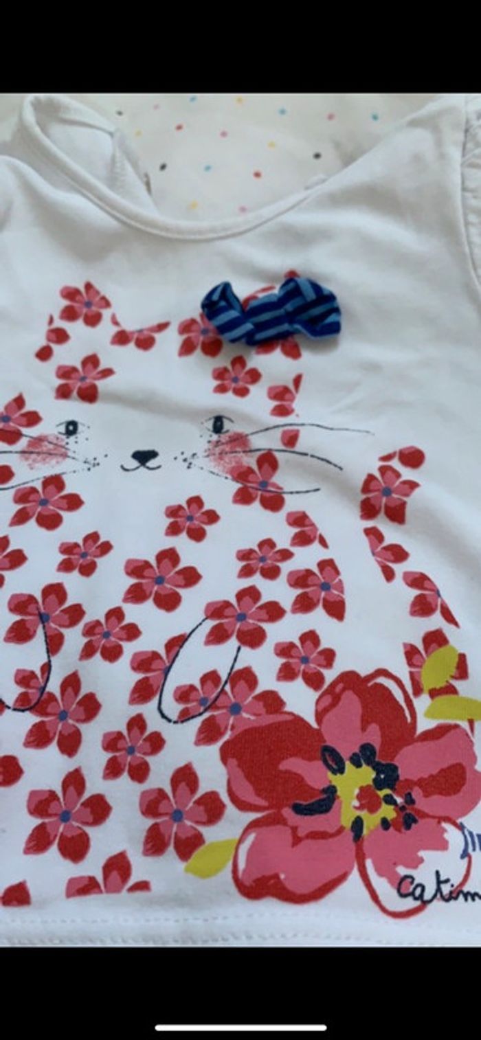 2 tee shirts Catimini 6 mois - photo numéro 2