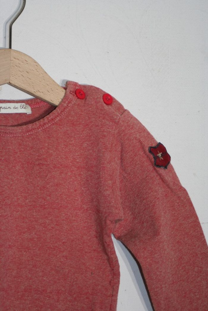 Tee shirt grain de blé finement rayé 9m - photo numéro 2