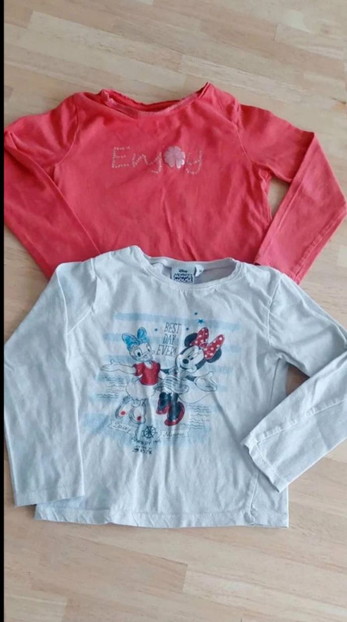 Lot de 2 tee-shirts manches longues Fille T 3ans