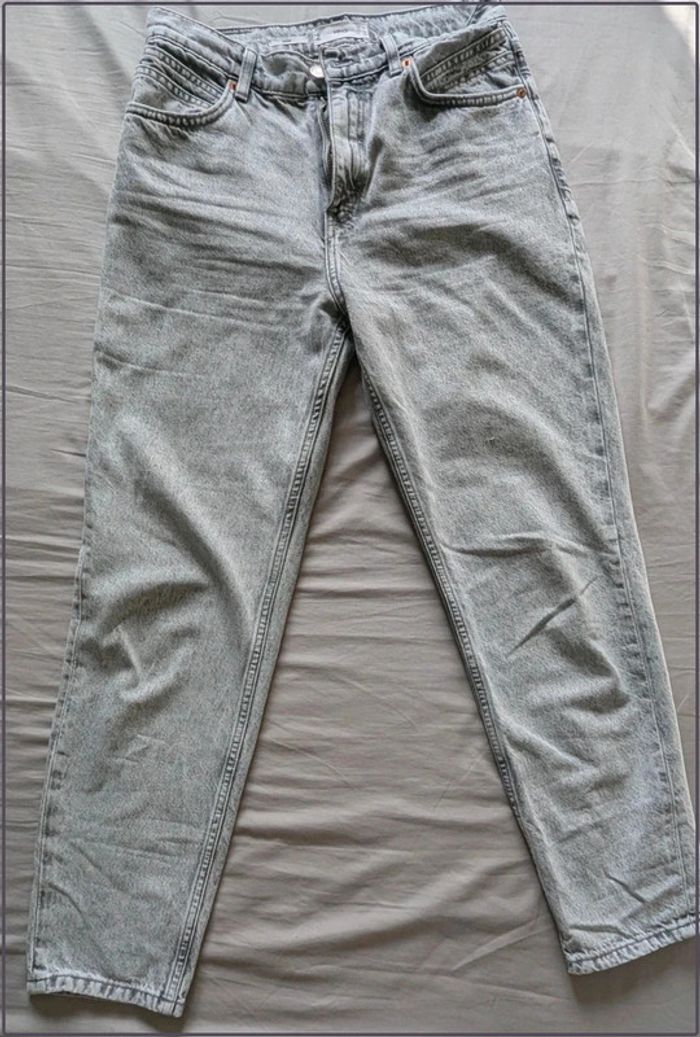 Jean Mango taille 38 femme gris clair - photo numéro 2