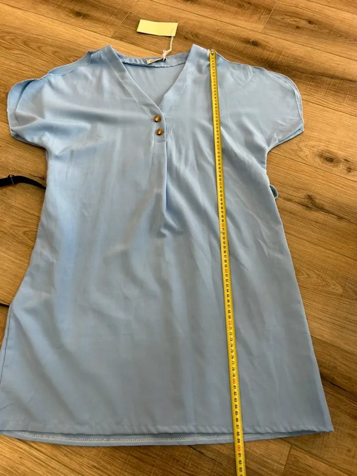 Robe femme robe bleue femme automne hiver taille 38 taille 40 - photo numéro 8