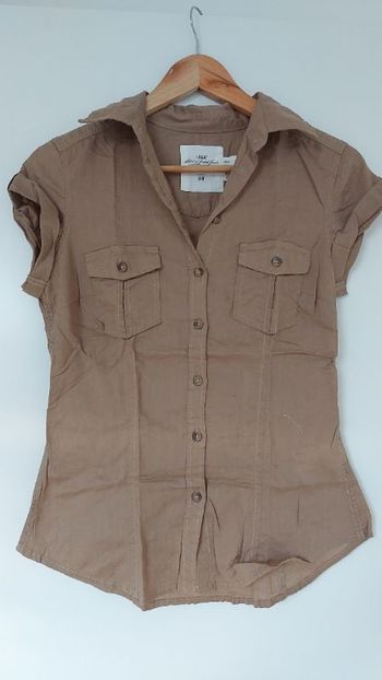 T shirt chemise marron h&m T34