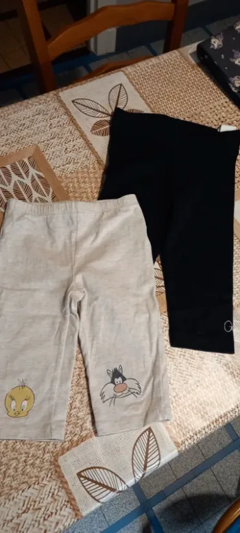 Lot de 2 leggings courts