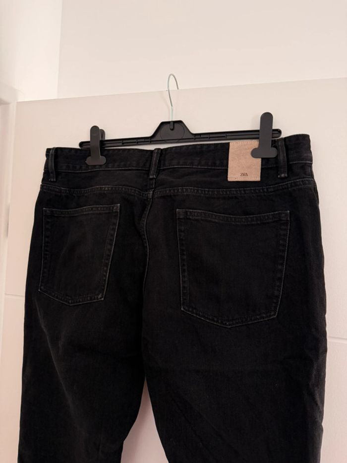Jean homme noir 46 Zara poches Pantalon long pantaloni pantalones Vloeiende Calças homme man - photo numéro 5