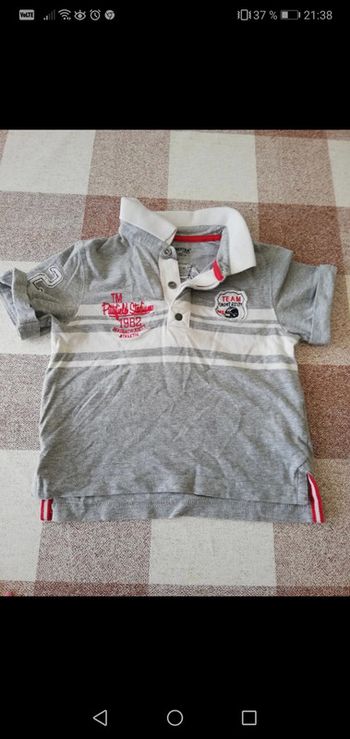 Polo 2 ans gris manches courtes orchestra