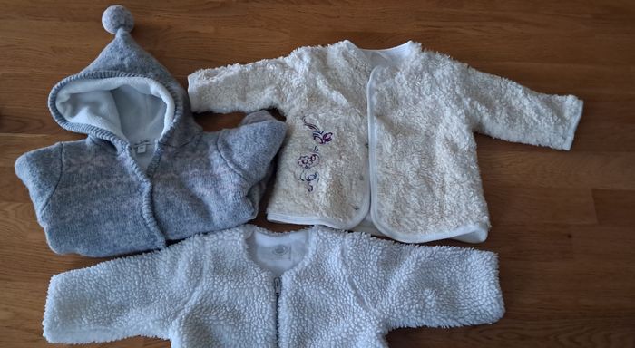 Lot vestes gilets 3 mois Petit Bateau, Mexx, Bout'chou