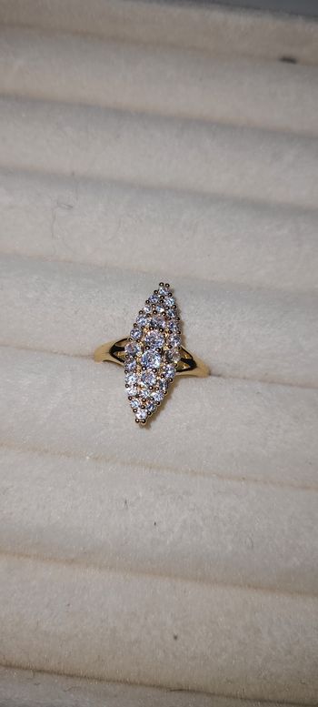 Bague marquise doré
