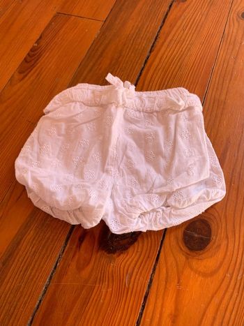 Short blanc bébé