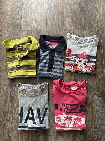 Lot de 5 tee-shirts MC taille 6 ans