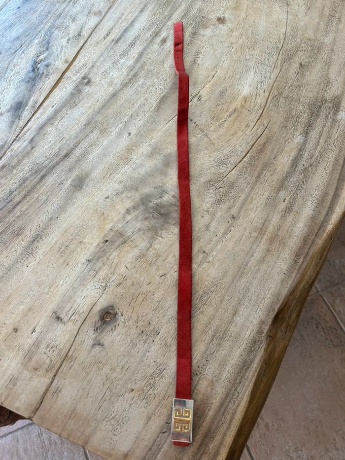 Ceinture en cuir givenchy vintage - photo numéro 5