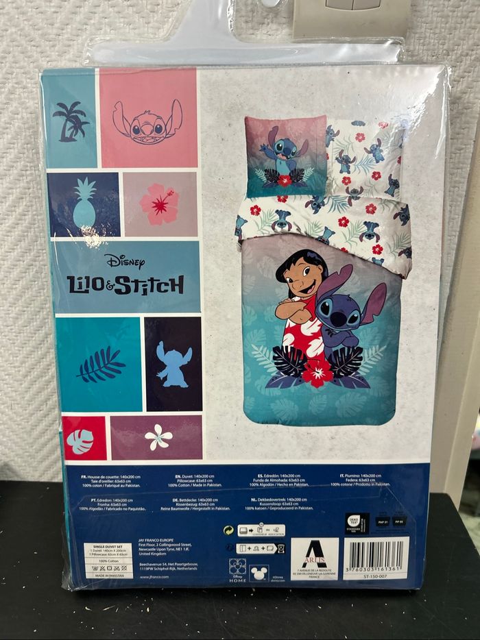 Parure Housse De Couette Lilo And Stitch En Coton - photo numéro 2