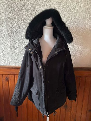 Manteau noir type parka Maje Taille L / 40