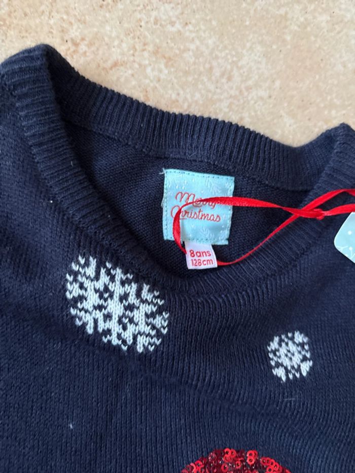 Pull DAB de Noël en 8 ans Neuf avec étiquette - photo numéro 2