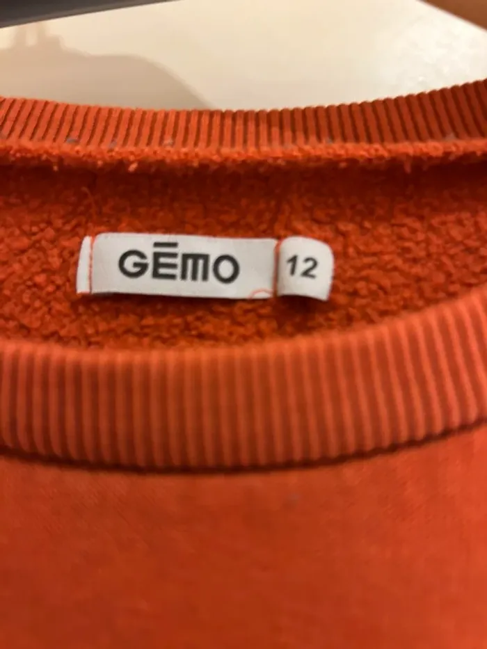 Sweat orange SKATE – Gémo – Taille 12 ans - photo numéro 3