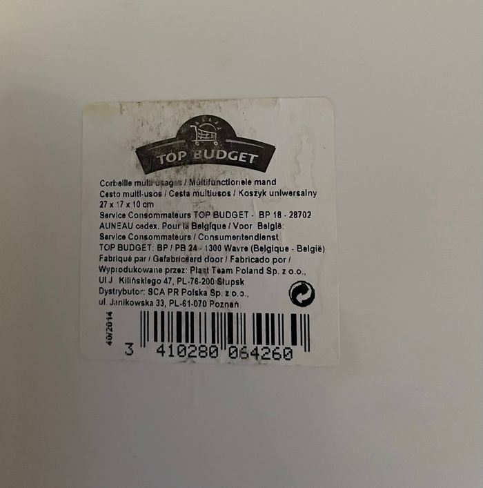 Lots 4 Paniers Des Rangement Rouge Blanc - photo numéro 9