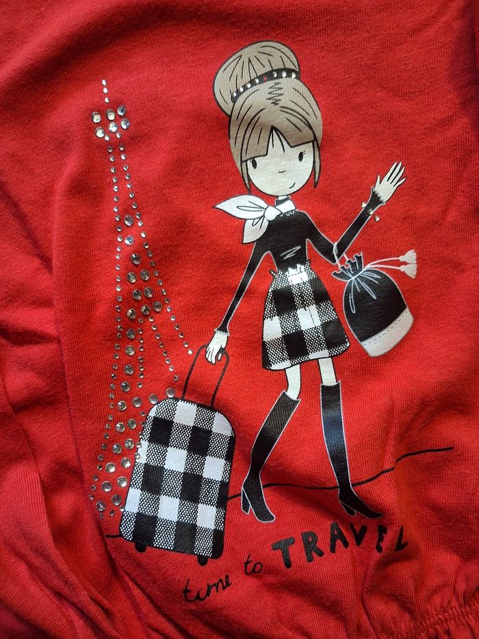 T.shirt fille - 3 ans - sans marque - photo numéro 7