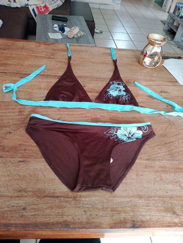 Maillot de bain deux pièces style hawaïen - Taille L