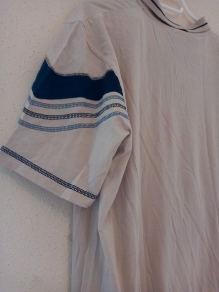 Polo hommes beige et bleu Taille : 6 / XXL - photo numéro 5