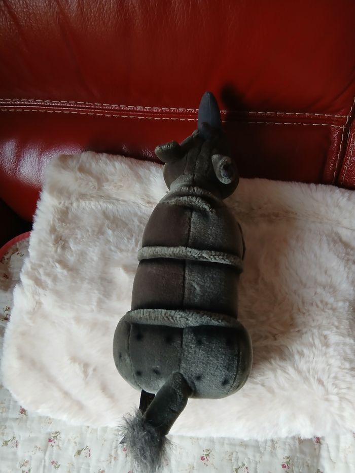 Peluche-doudou Rhinocéros *marque Aurora - photo numéro 6