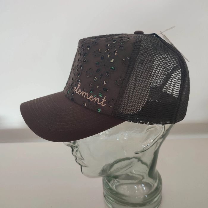 Casquette snapback vintage skate surf Element marron - photo numéro 4