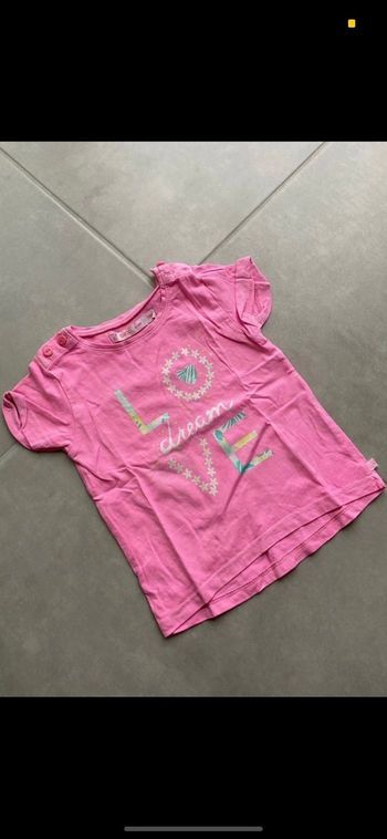 Tee shirt manches courtes LOVE 18 mois