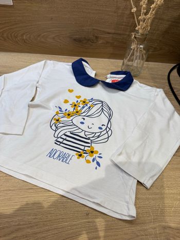 T shirt col Claudine 3 ans 