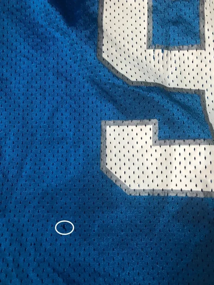 Maillot NFL jersey Elliss Detroit Lions Vintage Puma Mens Small - photo numéro 12