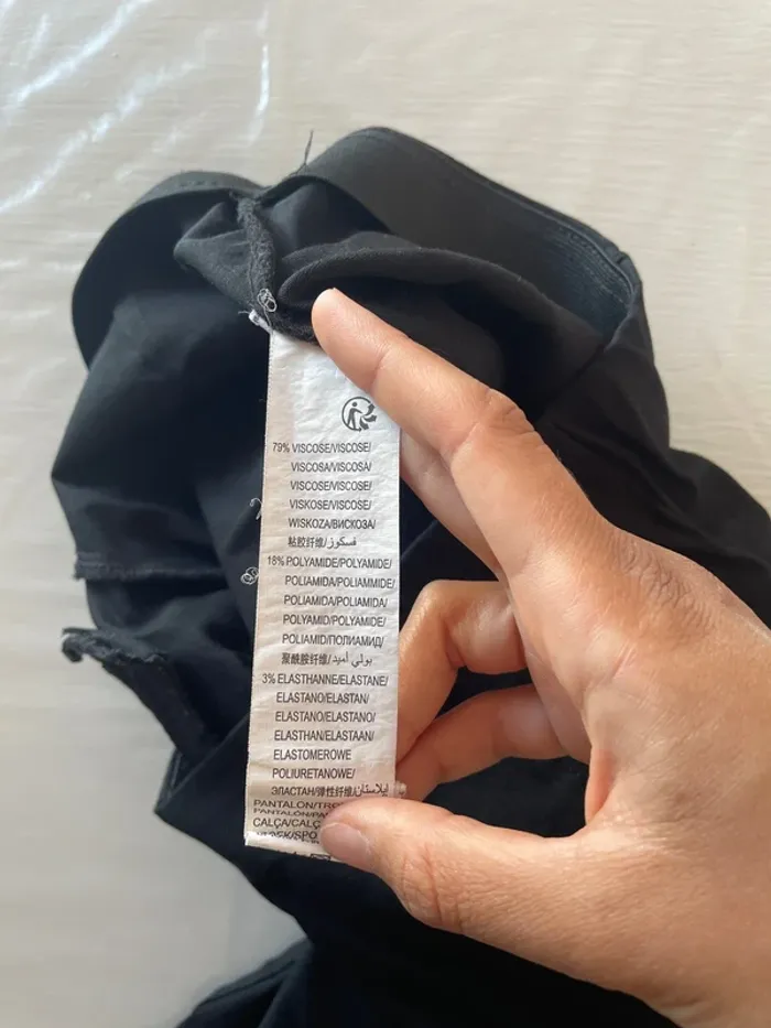 Pantalon noir cintré type tailleur slim - photo numéro 4