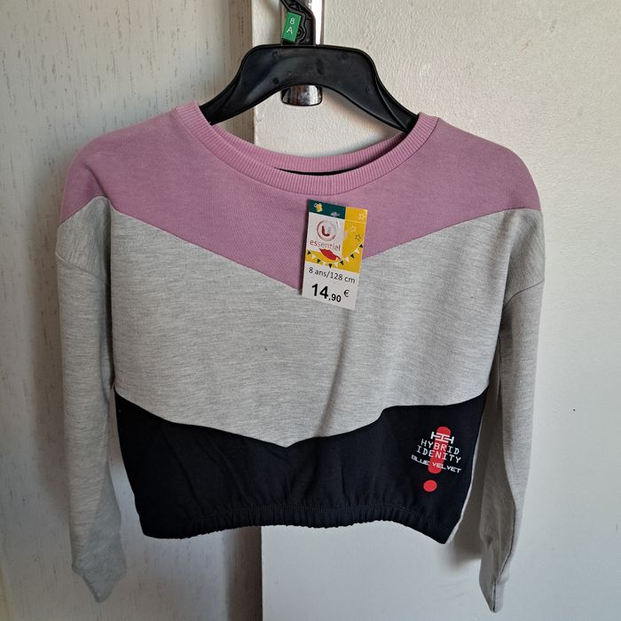 Pull enfant U essentiel Gris - photo numéro 5