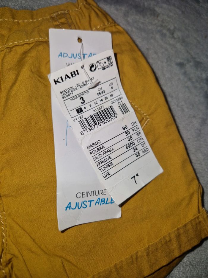 Lot 2 short kiabi 3mois - photo numéro 7