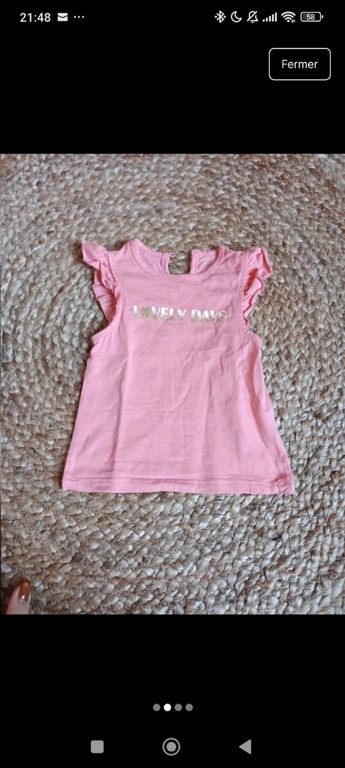 Lot 3 T-shirts 9 mois - photo numéro 2