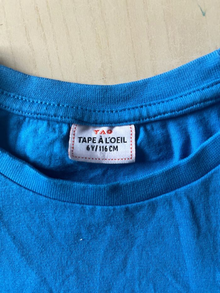 Lot 2 t-shirt bleu - photo numéro 3