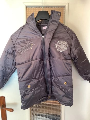 Manteau blouson gris 8 ans