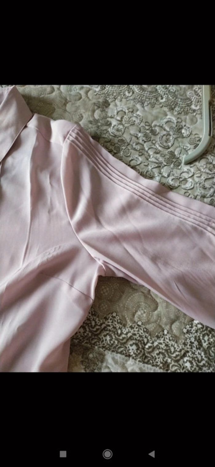 Chemisier rose léger manches longues - photo numéro 6